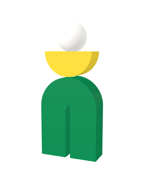 Switch&Match L — socle vert, demi-lune jaune