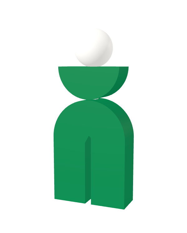 Switch&Match L — socle vert, demi-lune vert