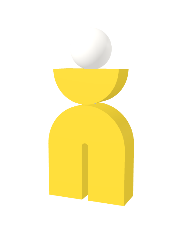 Switch&Match M — socle jaune, demi-lune jaune