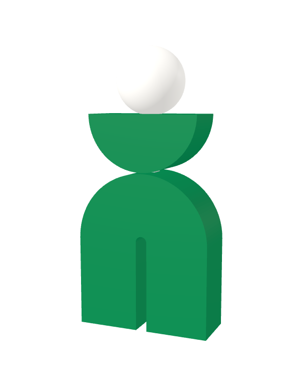 Switch&Match M — socle vert, demi-lune vert