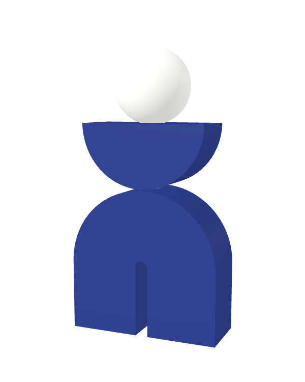 Switch&Match S — socle bleu, demi-lune bleu