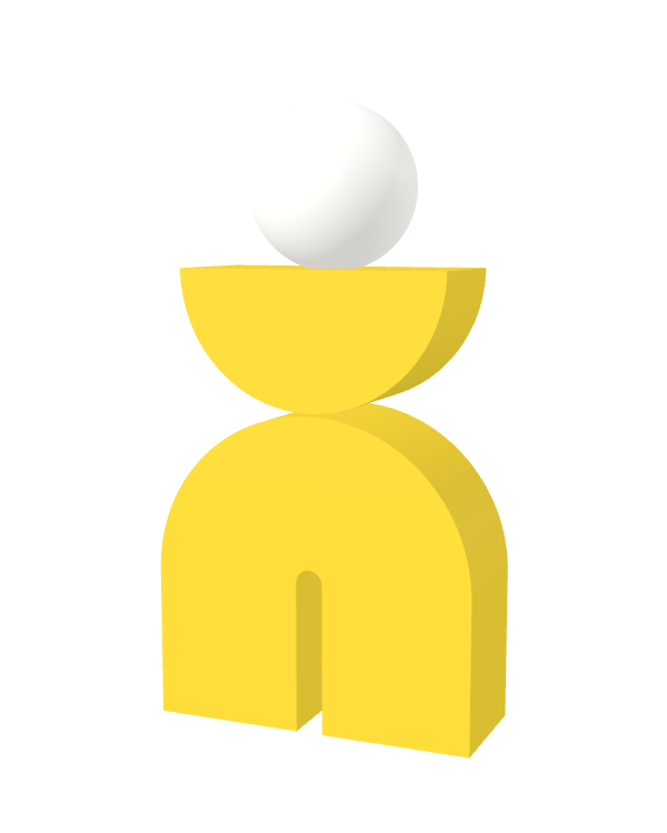 Switch&Match S — socle jaune, demi-lune jaune