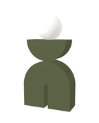 Switch&Match S — socle kaki, demi-lune kaki