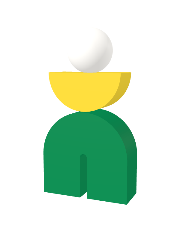 Switch&Match S — socle vert, demi-lune jaune
